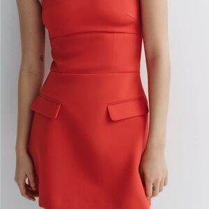 Zara Strapless Lapel Dress